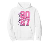 Senior graduate Class 2027 the final year pink fpr girls Pullover Hoodie