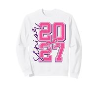 Senior graduate Class 2027 the final year pink fpr girls Sweatshirt