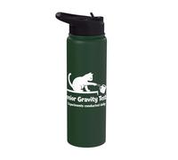 Senior Gravity Tester Funny Cat Lover Humor Stainless Steel Insulated Water Bottle