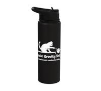 Senior Gravity Tester Funny Cat Lover Humor Stainless Steel Insulated Water Bottle