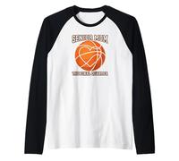 Senior Mom Class of 2026 Basketball Final Quarter Raglan Baseball Tee