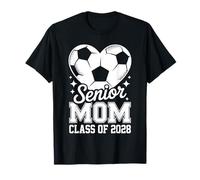 Senior Mom Class of 2028 Soccer Graduation Heart Graduate T-Shirt