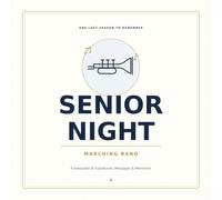 Senior Night: Marching Band: A High School Band Guest Book and Keepsake with Season Memories, Bandmate Messages, Director Letters, Family Notes, Photos, and Autographs