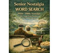 Senior Nostalgia Word Search: 1950s-1980s Large Print Puzzles