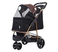 Senior Pet Stroller or Dog Cart, Pet Trolley Easy Foldable Four Wheels Travel Pet Jogger Loading 22 kg,for Dog Park,for The Outside