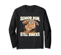 Senior Rabbit Owner Binky Older Bunny Appreciation Long Sleeve T-Shirt