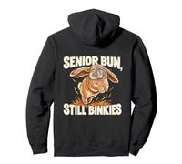 Senior Rabbit Owner Binky Older Bunny Appreciation Pullover Hoodie