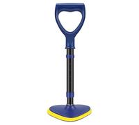 Senior Rising Support, Manual Stability Bar, Height Adjustment with Locking, Sturdy Metal Getting Up Tool, Padded Standing Frame with Silver Finish, Walking Aid for Recovery and Living