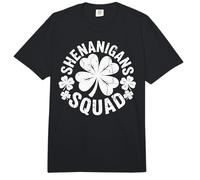 Senior Shenanigans Squad Distressed Shamrock Matching Group Comfort Colors Adult Heavyweight T-Shirt