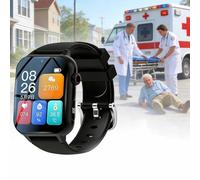 Senior Smart Watch with Fall Alert, Call & Video Function, 1.83" Display, Health Monitoring, Long Battery Life for Elderly and Patients, 830mAh Battery