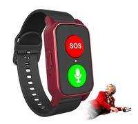 Senior Smart Watch with GPS Tracker, Fall Detection and Alert System, IP67 Waterproof, 5-15 Meters Accuracy for Elderly and Patients