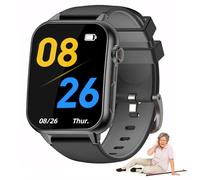 Senior Smartwatch with SOS, Fall Detection, GPS, Video Calls, IP67 Waterproof - Requires SIM Card (Not Included), Ideal for Elderly Care