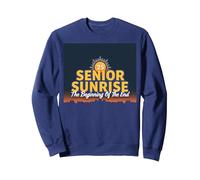 Senior Sunrise 2025: The Beginning of the End Sweatshirt, Adult Unisex, Navy, L
