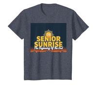 Senior Sunrise 2025: The Beginning of The End T-Shirt, Kids, Heather Blue, 10 Years