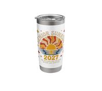 Senior Sunrise 2027 Last Chapter Class of 2027 Retro Sunset Stainless Steel Insulated Tumbler