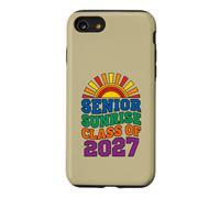 Senior Sunrise Class of 2027 Bold Rainbow Vintage Case for iPhone SE (2020) / 7/8