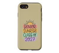 Senior Sunrise Class of 2027 Pastel Groovy Sun Hearts Case for iPhone SE (2020) / 7/8