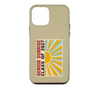 Senior Sunrise Class of 2027 Retro Groovy Japanese Poster Case for iPhone 12 mini