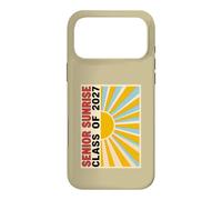 Senior Sunrise Class of 2027 Retro Groovy Japanese Poster Case for iPhone 17 Pro Max