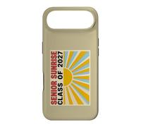 Senior Sunrise Class of 2027 Retro Groovy Japanese Poster Case for iPhone Air