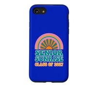 Senior Sunrise Class of 2027 Retro Groovy Rainbow Sun Rays Case for iPhone SE (2020) / 7/8