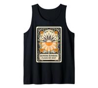 Senior Sunrise Class of 2027 Vintage Floral Tarot Card Tank Top