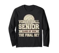 Senior Volleyball Class of 2026 Crew The Final Set Long Sleeve T-Shirt