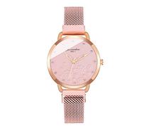 Senior Watches for Women Brown Watch Elegant Women Dress Watch Alloy Strap Jewelry Crystal Diamond Casual Quartz Watch Analog Wrist Watch Alloy Case Women Times Easy Reader Watch