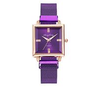 Senior Watches for Women Casual Quartz Women's Watch Wrist Watch Straps for Men (Purple, One Size)