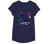 Senior Year Vibes Graduation Celebration Gift T-Shirt, Girls, Navy, Large