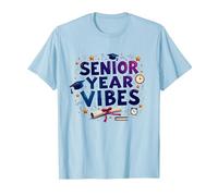Senior Year Vibes Graduation Celebration Gift T-Shirt, Men, Baby Blue, L