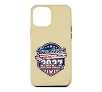 Seniors 2027 American Flag Graduation Class Case for iPhone 12 Pro Max