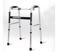 Seniors and Adults Rolling Walker Lightweight Folding Walking Frame with 2 Wheel,Seat and Bag,Adjustable Height The New (Wheeled+Bag-Wheeled+Bag)