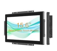 Senisway 15.6 Inch Open Frame Touchmonitor Surface is IP65 Waterproof 1920 x 1080 @ 60Hz TFT LCD IK08 Industrial Open Frame Monitor 10 Finger Capacitive Touch