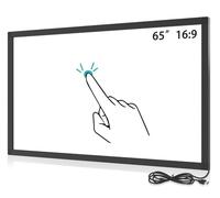 Senisway 65 Inch Multi Points 10 Points IR Touch Screen Overlay，Interactive Infrared Touch Frame，Driver Free with USB Interface