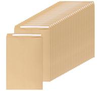 SENJEOK 100 Pcs Kraft Paper Envelope, A4/C4 Brown Self Seal Envelopes 32.5 x 23cm, 80 GSM, for Office Home