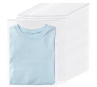 SENJEOK 100 PCS Large Reusable Ziplock Bags for Clothes, 30 x 40 cm Travel Storage Seal Bags, Clear Plastic Organiser Pouches for Packing, Garment