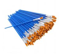 SENJEOK 100 PCS Small Paint Brushes Bulk, 0.7 mm Wide Flat Art Paintbrushes for Acrylic, Watercolor, Painting, Drawing