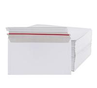 SENJEOK 100PCS A4 White Rigid Cardboard Envelops, 325 x 230 mm C4 Self Seal White Hard Board Backed Envelopes for Document, Photo, Paper