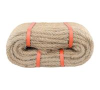 SENJEOK 10mm x 50m Natural Jute Hemp Rope, 164 Feet Hessian Cord Twisted String for Craft, Gardening, Bundling, Decorating, Brown