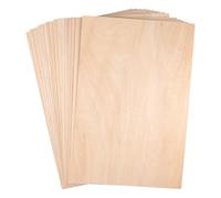 SENJEOK 15 PCS 1.5mm Basswood Sheets, A4 Thin Plywood Boards, 300 x 200 mm Unfinished Wooden Sheets for DIY Crafts