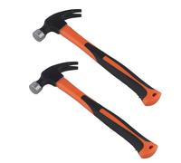 SENJEOK 2 Pack Claw Hammer, 16oz Straight Framing Handle, for Pulling Nails and Woodworking, 13 x 3 x 32 cm