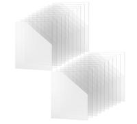 SENJEOK 20 PCS A6 Small Clear Acrylic Sheets, 1mm Transparent Acrylic Board for Picture Frame, Art Display, DIY Craft, 10 x 15cm
