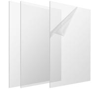 SENJEOK 3 PCS A3 Clear Acrylic Sheets, 3mm Thick Acrylic Board, 420 x 297mm Transparent Plastic Panel for Home Decoration, Display, Picture Frame
