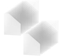 SENJEOK 30 PCS A6 Small Clear Acrylic Sheets, 1mm Transparent Acrylic Board for Picture Frame, Art Display, DIY Craft, 10 x 15cm