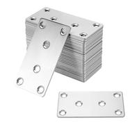 SENJEOK 30 PCS Flat Joining Plates for Wood, 80 x 40 x 2 mm Connecting Brackets, Stainless Steel Mending Plates for Furniture Fixing Repair Connector