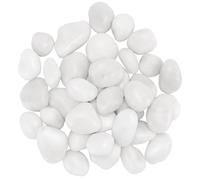 SENJEOK 4kg/8.8lb White Decorative Garden Stone, 3-5cm Pebbles for Art Craft Decoration