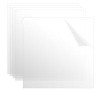 SENJEOK 5 PCS 300 x 300 x 3mm Clear Acrylic Sheets, 30 x 30cm/12 x 12 Inch Square Transparent Plastic Board for Display, Picture Frame, DIY Craft