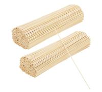 SENJEOK 500 PCS 3mm Wooden Dowel Rods, 30cm/12 Inch Round Bamboo Craft Sticks for DIY Art, Home Decoration, Woodworking