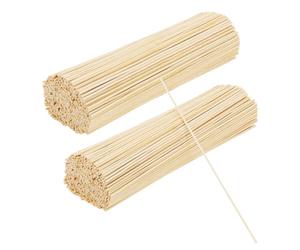 SENJEOK 500 PCS 3mm Wooden Dowel Rods, 30cm/12 Inch Round Bamboo Craft Sticks for DIY Art, Home Decoration, Woodworking
